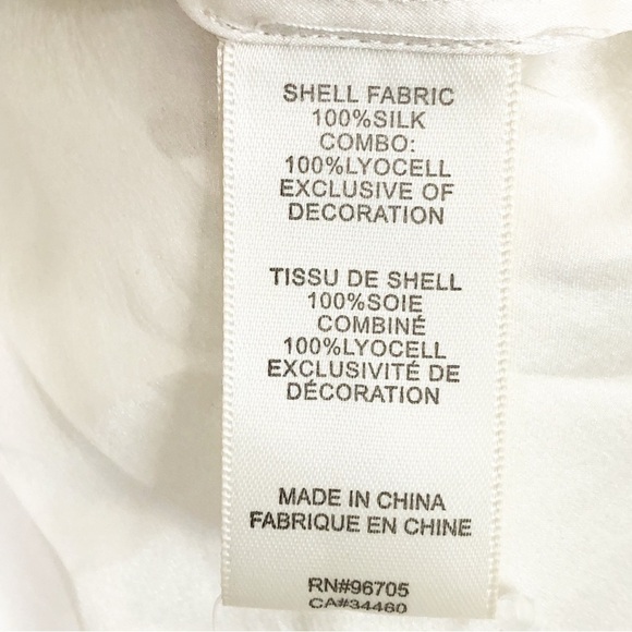 Rebecca Taylor cream embellished silk top - Picture 5 of 10